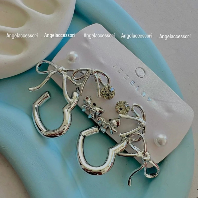 پک گوشواره آبکاری نقره